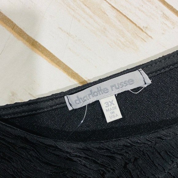 New Charlotte Russe plus size black short sleeve dress - Picture 2 of 6